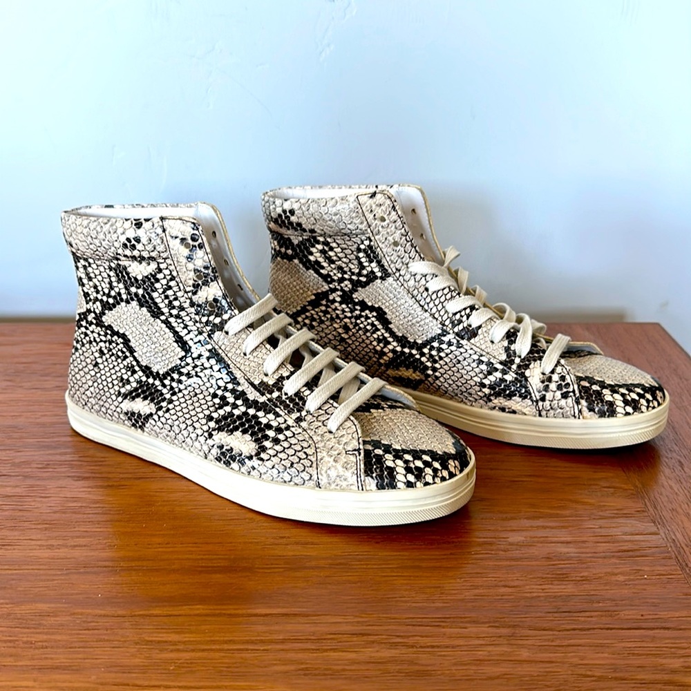 Freda Salvador Snakeskin high top sneakers